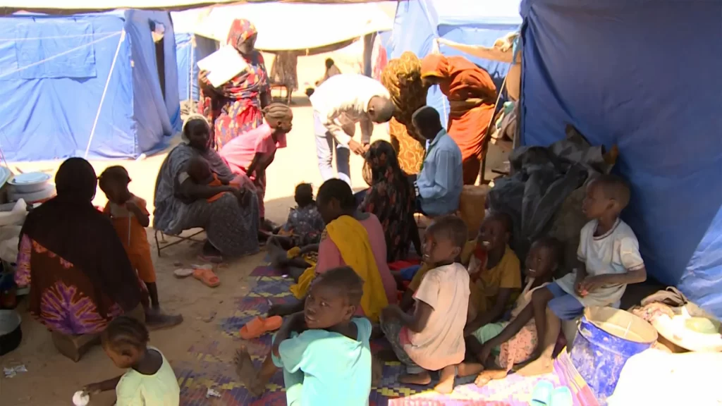 People sheltering at Sudan displacement camp say they ’pray for peace’ | Sudan war
