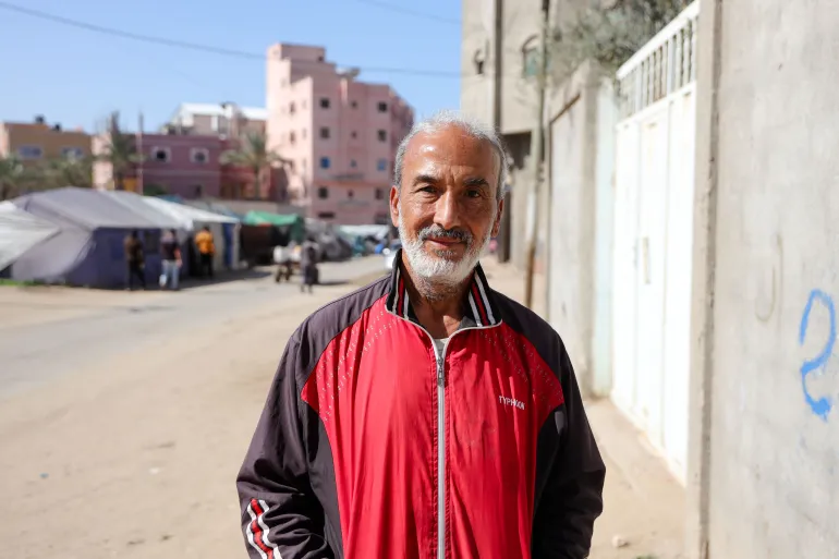 Jamal Abu Mukhda from Deir al-Balah believes that the Peace Council and its decisions are merely lies for media consumption [Abdelhakim Abu Riash/Al Jazeera]