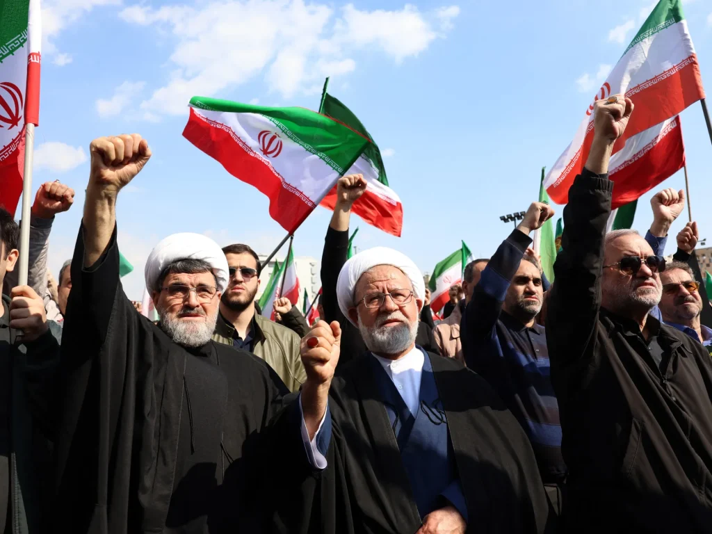 Iran authorities await war ‘victory’ as supporters mark 1979 anniversary